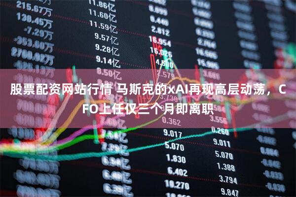 股票配资网站行情 马斯克的xAI再现高层动荡，CFO上任仅三个月即离职