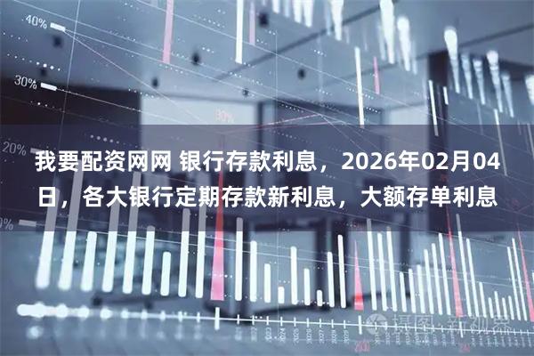 我要配资网网 银行存款利息，2026年02月04日，各大银行定期存款新利息，大额存单利息